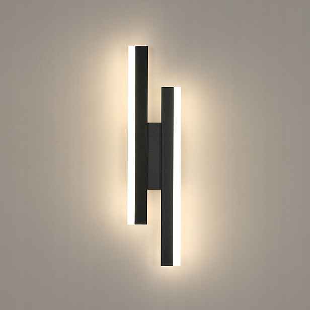Nástěnné svítidlo černé Led interiérové moderní 16W 4500K