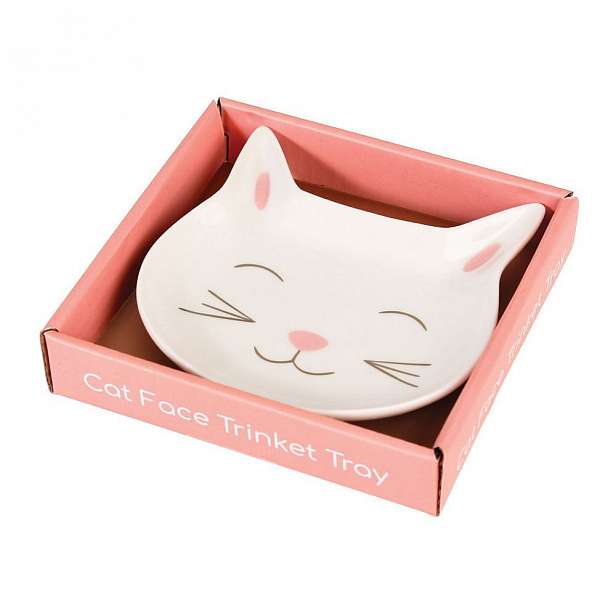 Ozdobný porcelánový talířek Rex London Cat Face