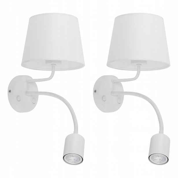 Tk Lighting Sada 2 x Nástěnné svítidlo na čtení Maja White 2535
