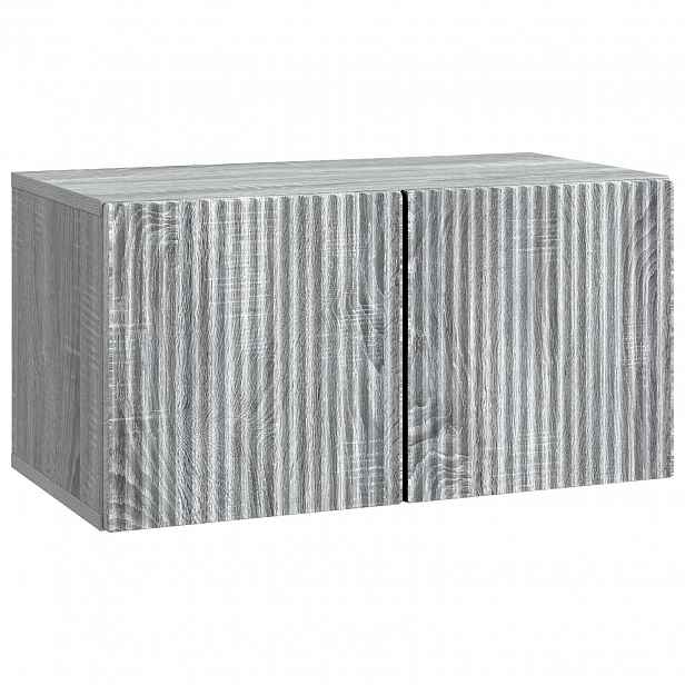 vidaXL Nástěnná TV skříň 59,5 x 31 x 30 cm Šedá sonoma
