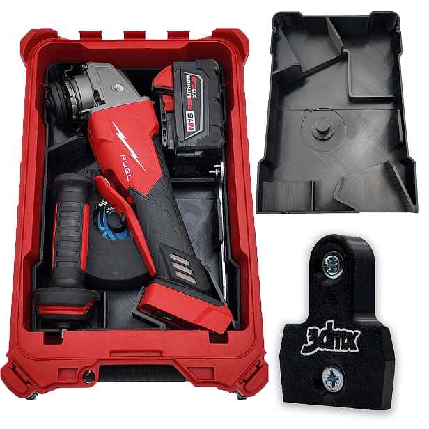 Organizér Milwaukee Packout pro brusku M18 115 mm-125 mm Dárek
