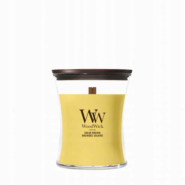 Střední vonná svíčka WoodWick Solar Orchid