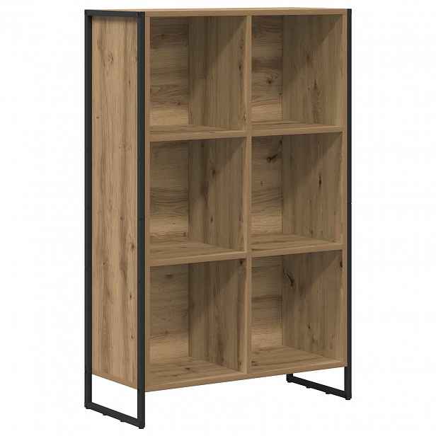 vidaXL Knihovna Dub artisan 68 x 30 x 108 cm Kompozitní dřevo