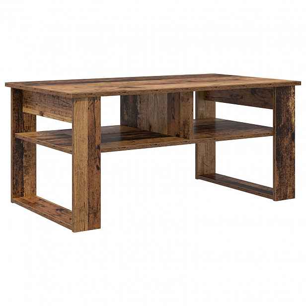 vidaXL Konferenční stolek Staré dřevo 96 x 54 x 44 cm Kompozitní dřevo