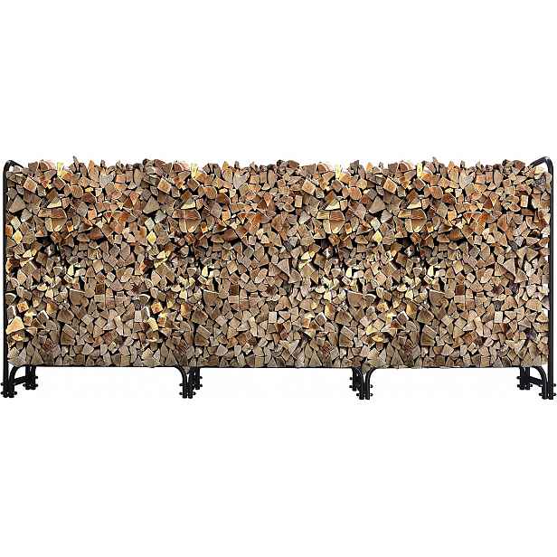 Kovový Regál Na Krbové Dřevo Antracit 272X95 CM, Objem 1 M³