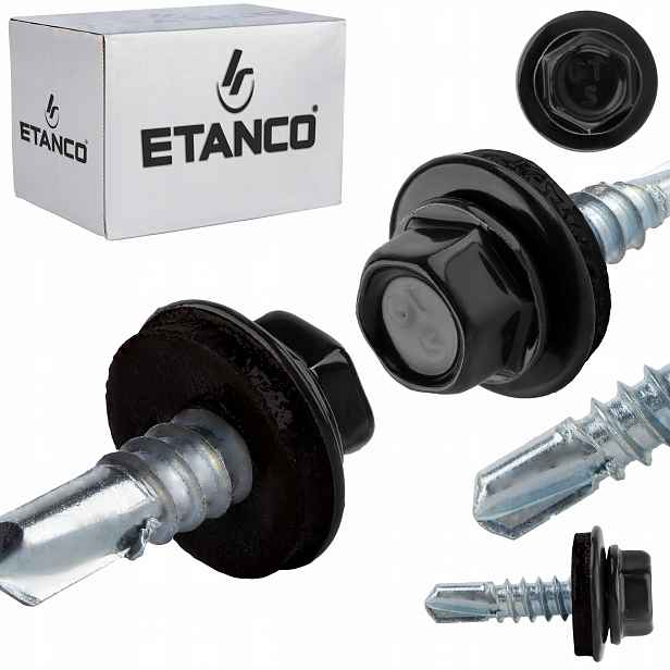 Samovrtné šrouby do oceli a kovu Etanco GT5 5,5x32mm Ral 9005 250 ks