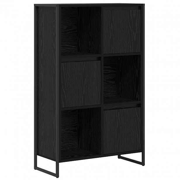 vidaXL Knihovna 68 x 30 x 108.5 cm Kompozitní dřevo Černý dub