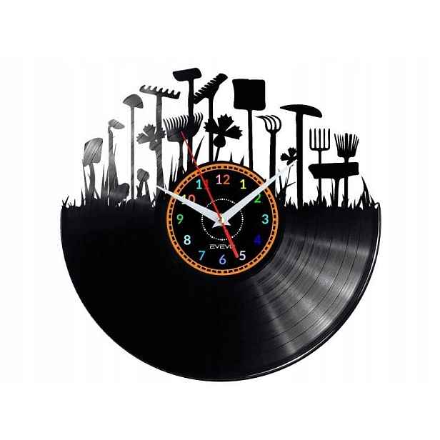 Zahrada Dárek Originální dekorace do domu Hodiny z vinylové desky
