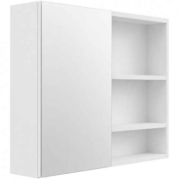 Koupelnová zrcadlová skříňka Orea - bílá matná - 60x65x15 cm