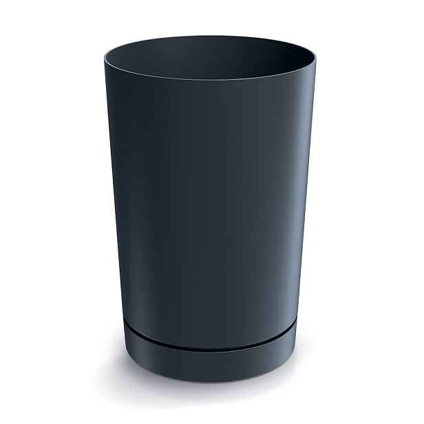 Prosperplast Plastový květináč TUBOS 30 cm antracitový