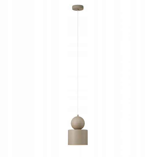 Sigma Lighting závěsná lampa Mosaic béžová válcová 1xE27 15W