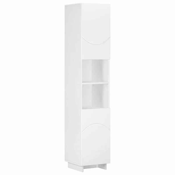 vidaXL Koupelnová skříňka Bílá 36,5 x 38 x 180 cm Kompozitní dřevo