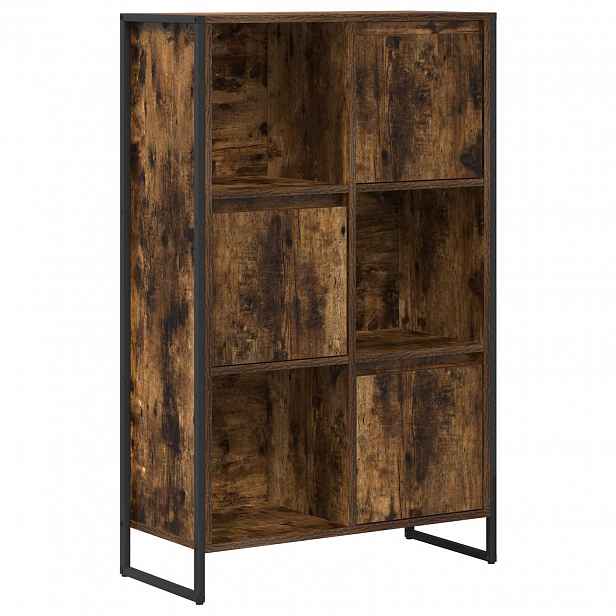 vidaXL Knihovna Kouřový dub 68 x 30 x 108 cm Kompozitní dřevo