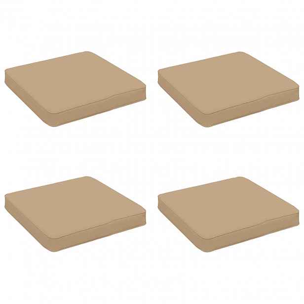 vidaXL Polstry ve 4 kusech VUGHT 4 pcs 100% polyester Písková