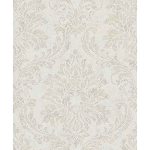 Béžová Tapeta Vzor Ornamenty Damašek Glamour Do Obývacího Pokoje