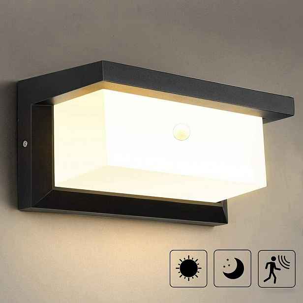Led Venkovní Nástěnné Svítidlo 18W Lampa Senzor Pohybu Zahradní Fasádní Nástěnná
