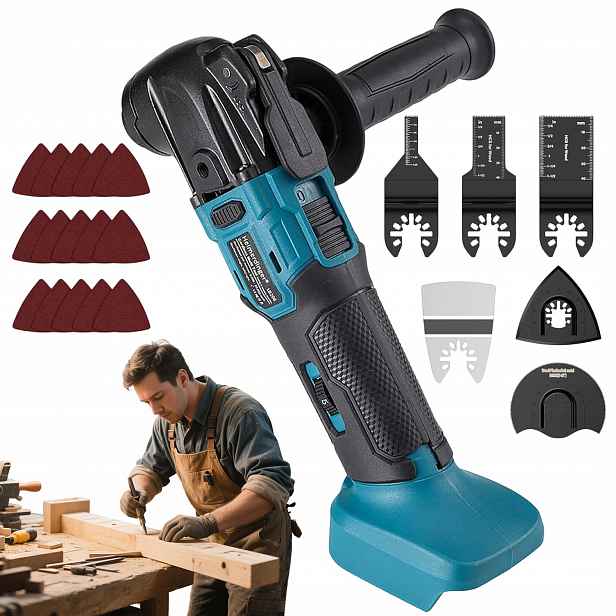 Oscilační Nástroj 8500-21000 Rpm Multitoolová Bruska Akumulátor 18V