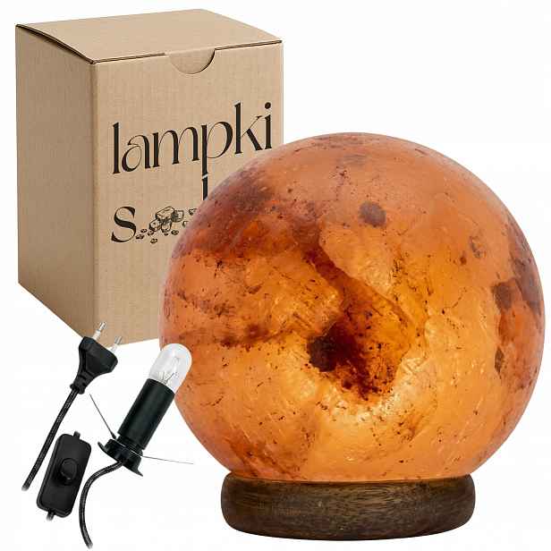 Solná lampa Himalájská 3-4 kg Kula ionizátor vzduchu měsíc Luna