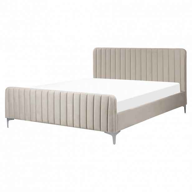 Beliani ČALOUNĚNÁ POSTEL 160/200 cm Taupe Lunan