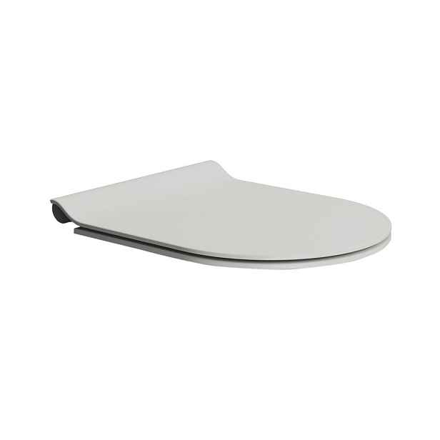 GSI WC sedátko, SLIM, Soft Close, Quick Release, cenere mat/chrom