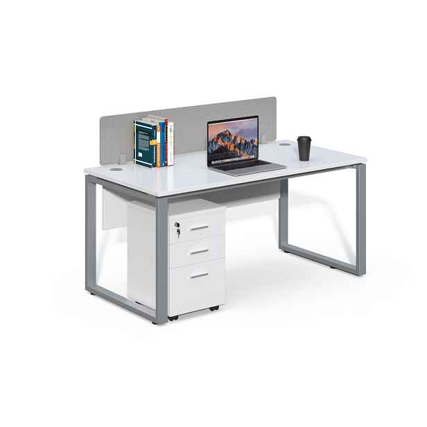 Kancelářský stůl s kontejnerem Houseland Prime Max 01 160 cm bílý