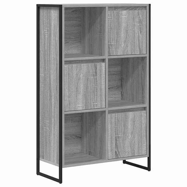 vidaXL Knihovna Šedý Sonoma 68 x 30 x 108 cm Kompozitní dřevo