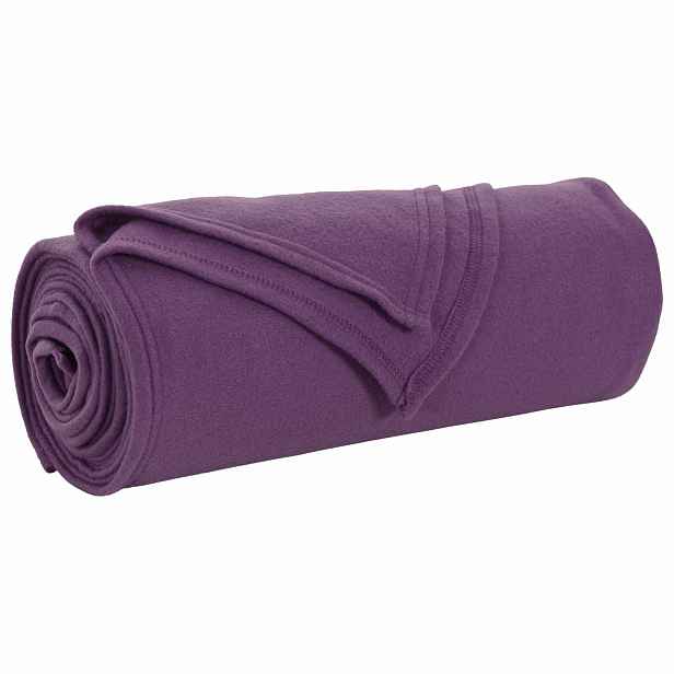 vidaXL Přehoz Fialová 240 x 220 cm 0.74 kg Fleece