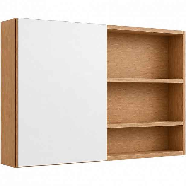 Koupelnová zrcadlová skříňka Orea - dub medový - 120x65x15 cm