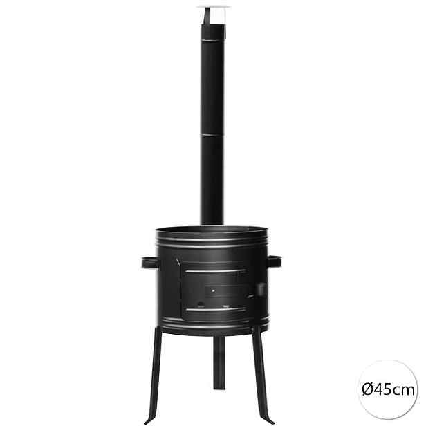 Perfect Home vysoká železná kotlina 45cm – ideální pro kotlíky 22–30 L, 1447