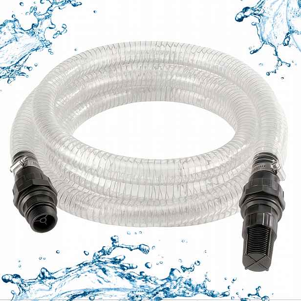 Sací Hadice Pro Hydroforové Čerpadlo Filtrační Koš 1" 4 m Stalco Zesílená