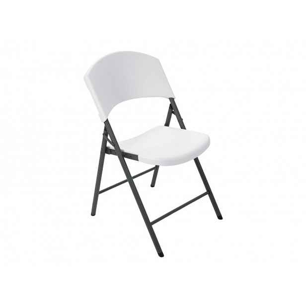 Skládací židle bílá / černá