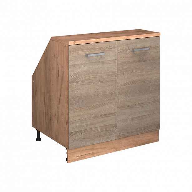Vicco WARDROBE FOR SLOPING CEILING Rion Sonoma 80 x 81.6 cm se 2 dveřmi, korpus skříně hloubka 60 cm