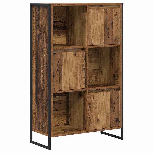 vidaXL Knihovna 68 x 30 x 108.5 cm Kompozitní dřevo Staré dřevo