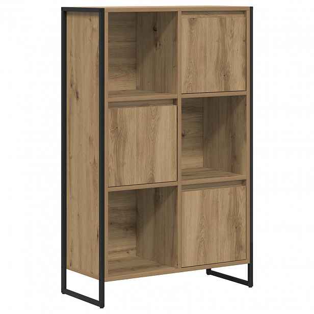 vidaXL Knihovna Dub artisan 68 x 30 x 108 cm Kompozitní dřevo