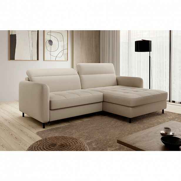 MID.YOU ROHOVÁ SEDAČKA, textil, krémová