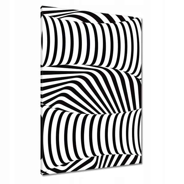 Obrazy 70x100 Abstrackja černobílá