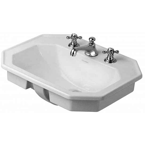 Duravit 1930 - Umyvadlo nábytkové 58x47 cm, s přepadem, 1 otvor pro baterii, bílá 0476580000