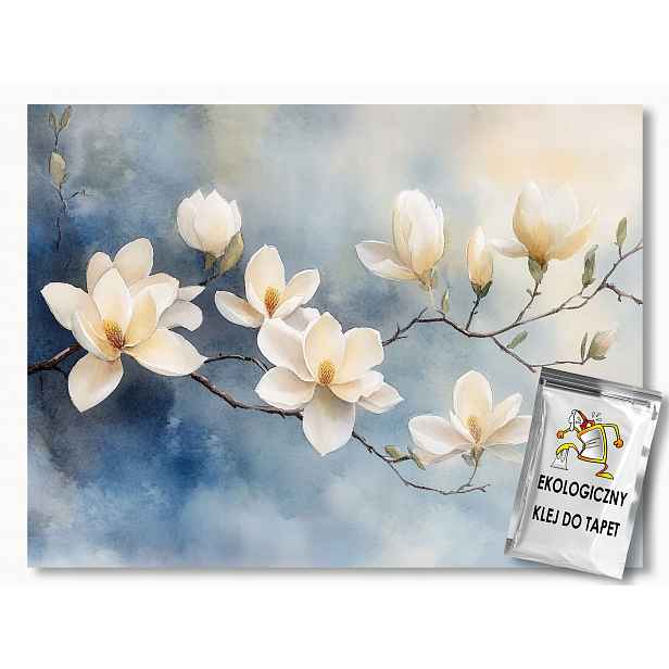Fototapeta Flizelina Akvarel Příroda Květ Bílá Magnolie 368x254 130g