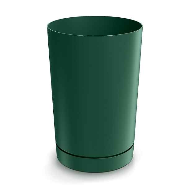 Prosperplast Plastový květináč TUBOS 30 cm tmavě zelený