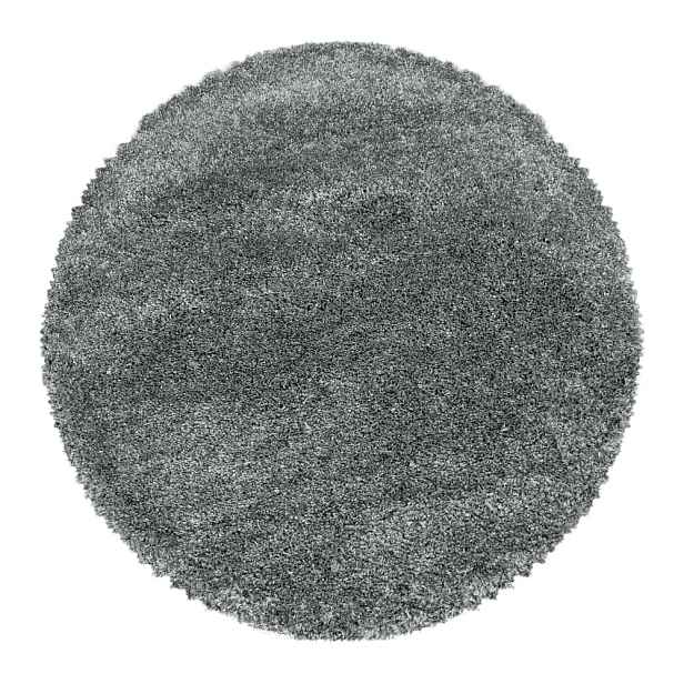 Šedý kulatý koberec ø 80 cm Fluffy – Ayyildiz Carpets