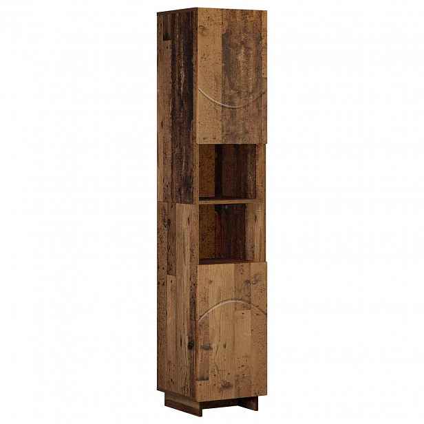 vidaXL Koupelnová skříňka Staré dřevo 36,5 x 38 x 180 cm