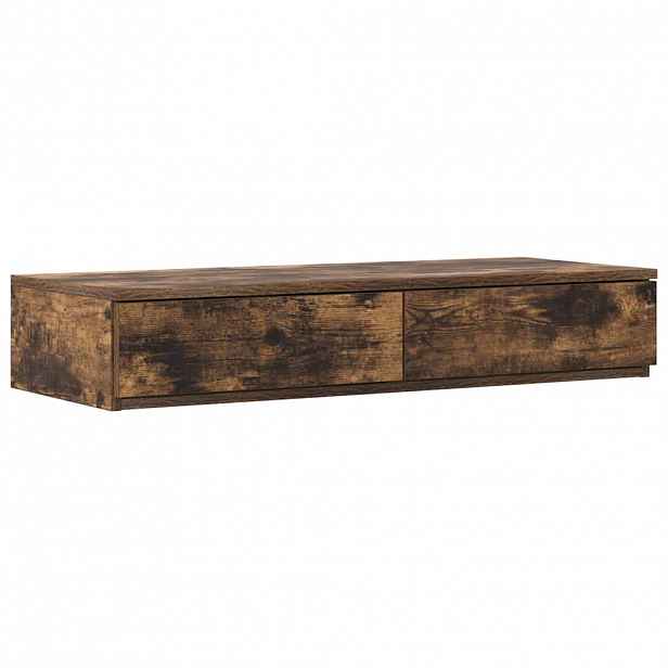 vidaXL Zásuvky pod postel Kouřový dub 100 x 36,5 x 16,5 cm