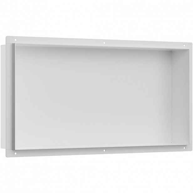 Zápustná polička/nika do obkladu - bílá matná - 60x30x10 cm