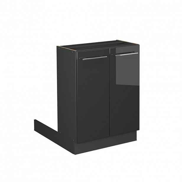 Vicco KUCHYŇSKÝ OSTROV Fame-Line Antracitový vysoký lesk 60 cm bez pracovní desky