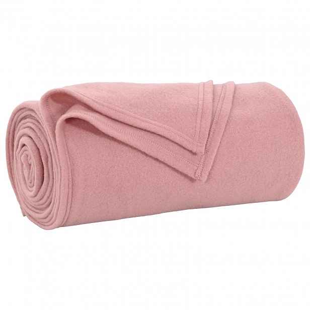 vidaXL Přehoz Růžová 200 x 150 cm 0.42 kg Fleece