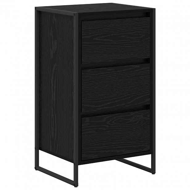 vidaXL Servírovací skříň Černý dub 43 x 36 x 75,5 cm Kompozitní dřevo