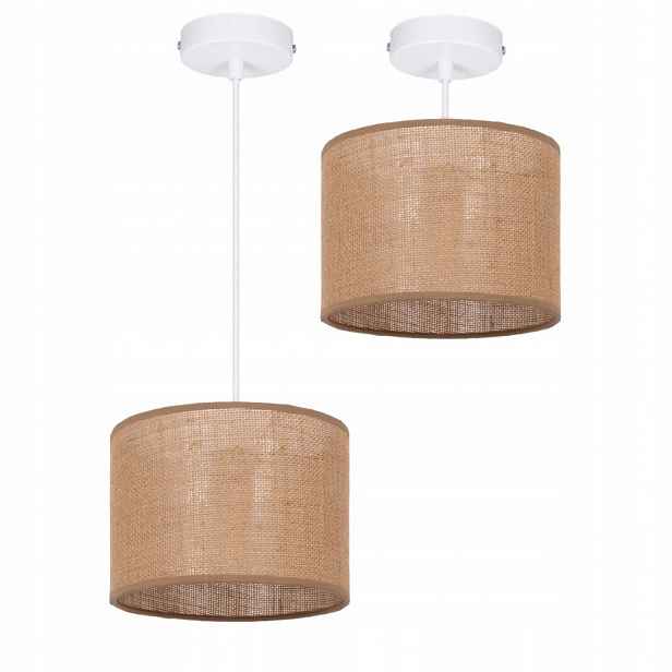 Závěsná Lampa 1PL Stropní Stínidlo Boho Juta