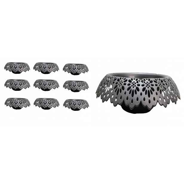10 x Obal Na Květináč Modena 20 cm květináč pro živé kompozice a umění Grafit Velkoobchod