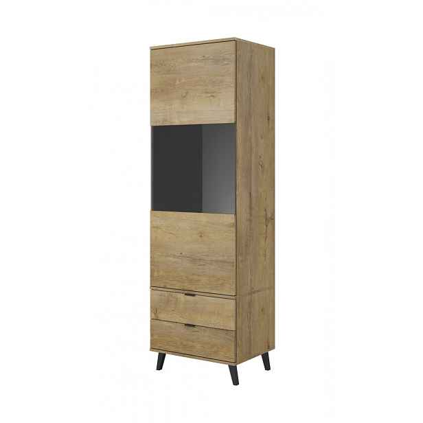 HALMAR Vitrína NEST 60 cm dub lefkas