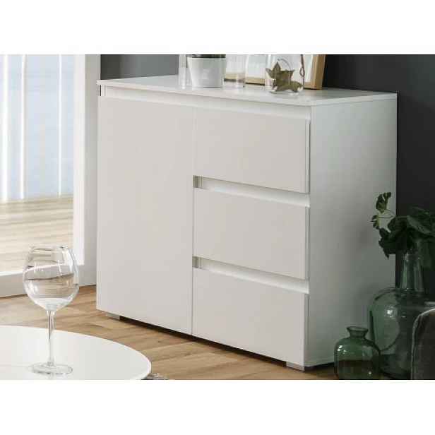 Komoda se zásuvkami Image 80 cm, bílá